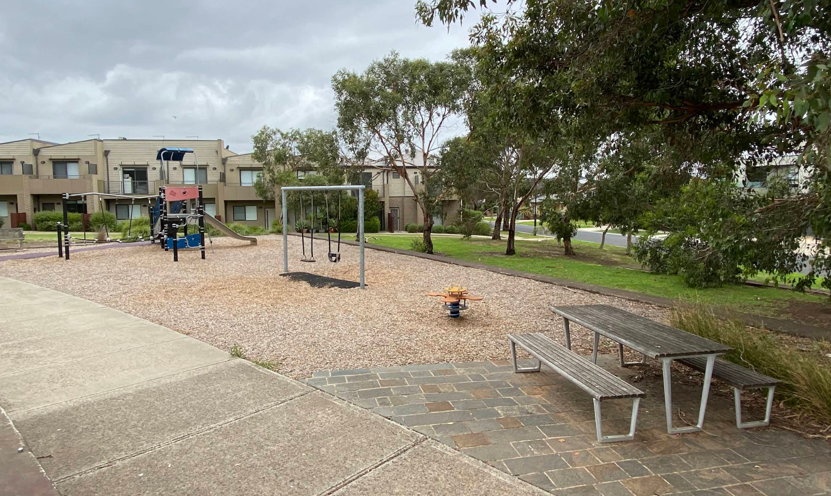 What the playground looks like now