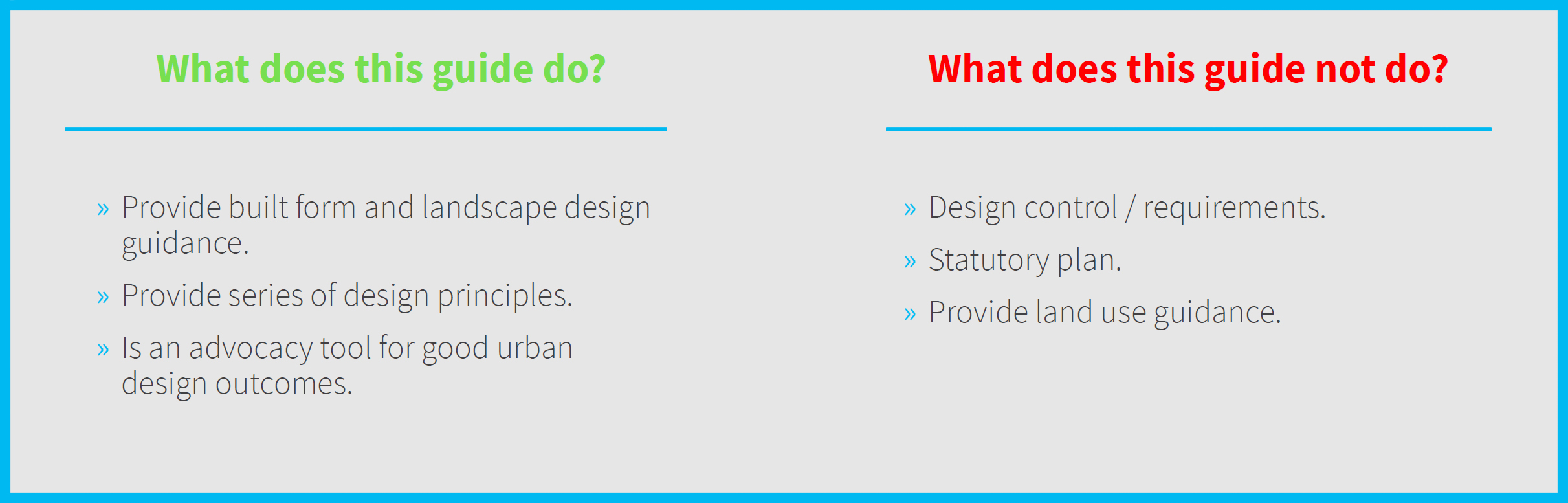 Employment Land Design Objectives