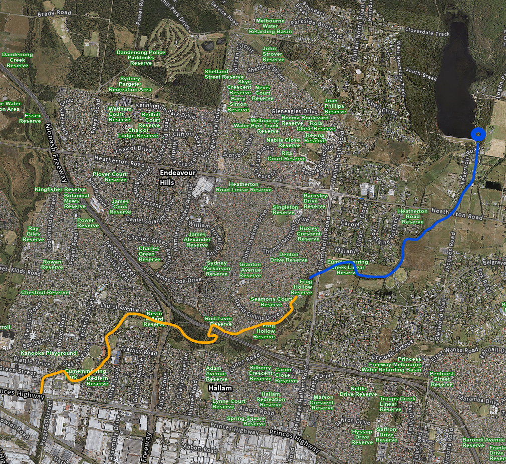 Possible trail to Lysterfield Lake